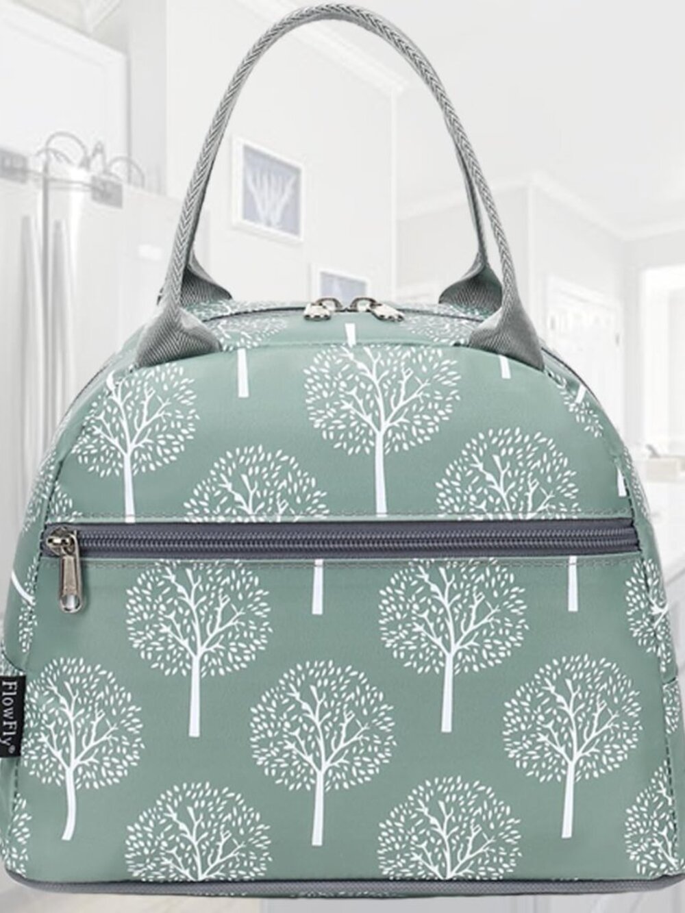 Lunch Bag For Women Insulated Lunch Box Corduroy Lunch Tote Cooler For Travel Wo View 2